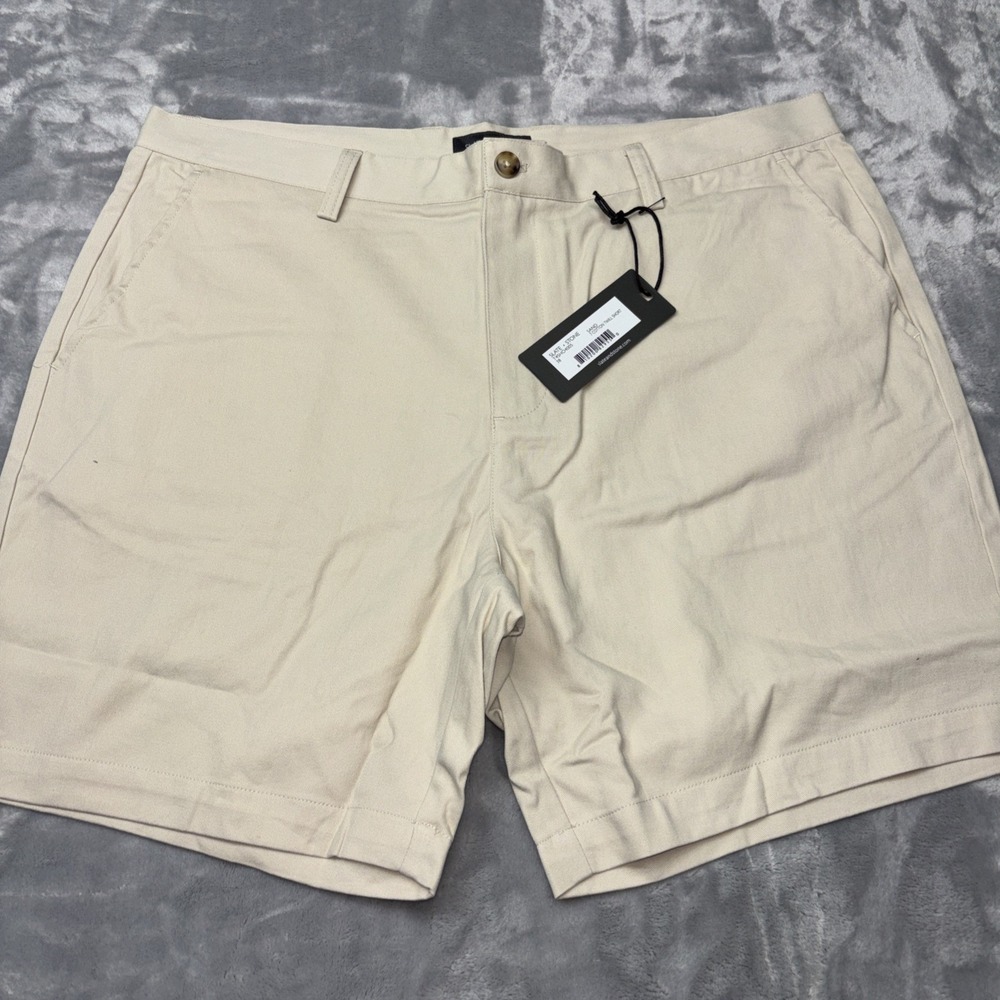 Slate & Stone Men's Size 38 Beige‎ Trill Chino Shorts New with Tags